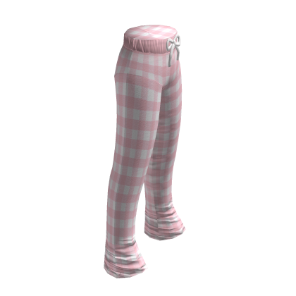 Flannel Check Pajama Pants Pink thumbnail
