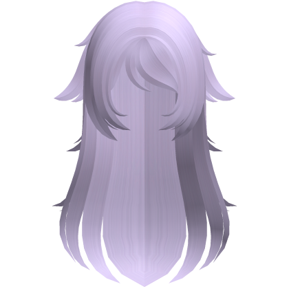 purple cute neet hikikomori long messy hair