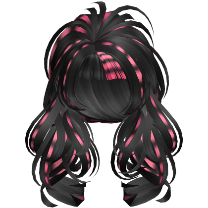 Dark Pink Y2K Gyaru Diva Messy Glam Hair Roblox item