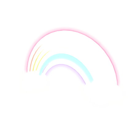 GLOWING pastel rainbow with clouds [EMISSIVE] Roblox item
