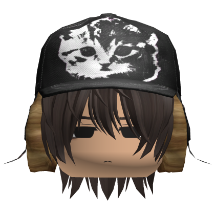 cute boy w kitty cap ushanka + hair