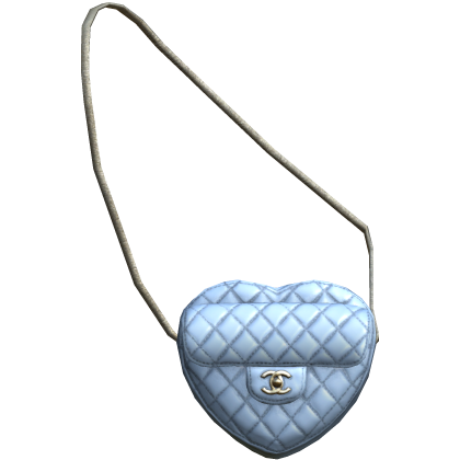 Blue Chanel Heart Purse