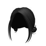 Kawaii Low Buns in Black