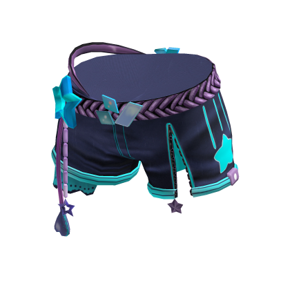 Punk Shorts w/ Stars & Hearts Charms Denim thumbnail