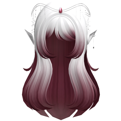 White Red Elf Fantasy Queen Hair Tiara