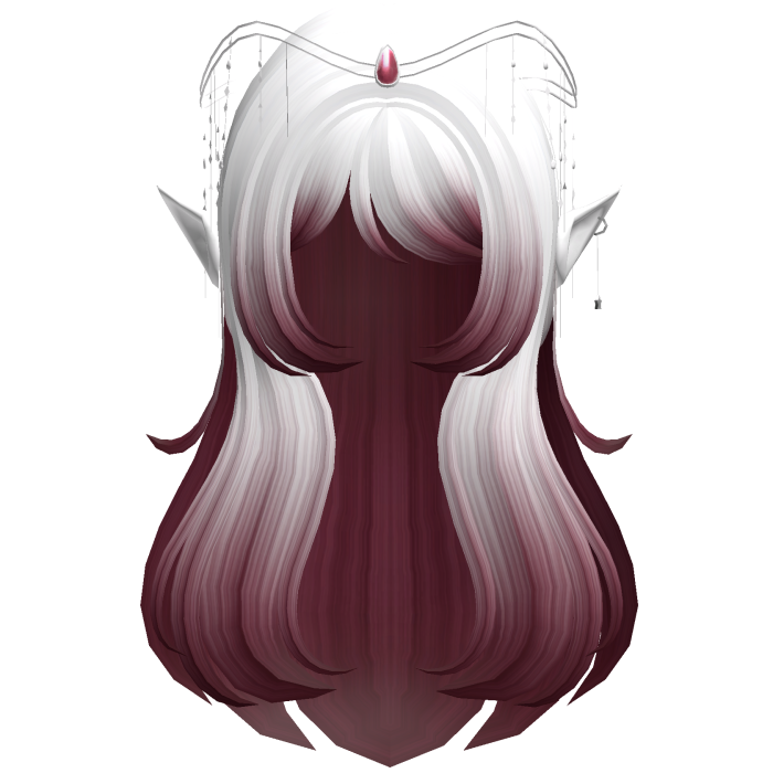 White Red Elf Fantasy Queen Hair Tiara