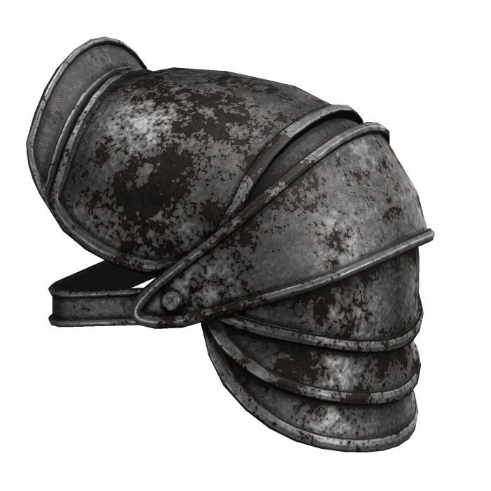 Rusty Medieval Knight Pauldron - Left