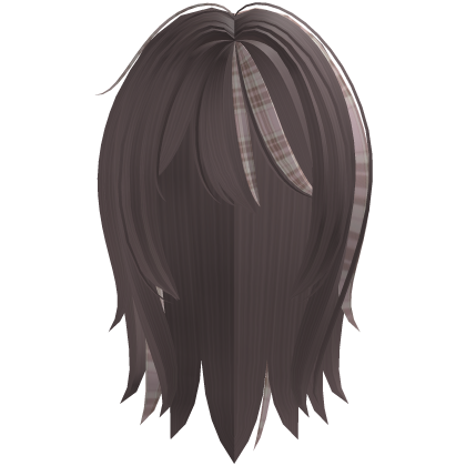♡ overgrown milktea hair with pink plaid streaks