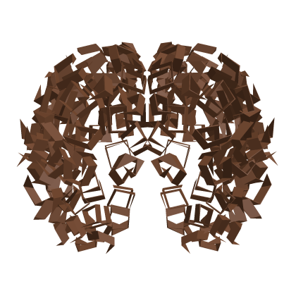 Curly Afro Hair Extension Roblox item