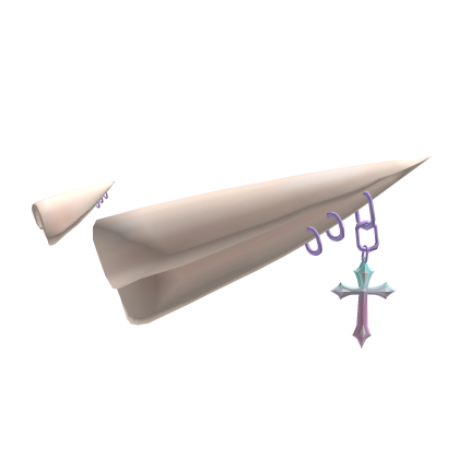 ♱Light Pastel Goth Elf Ears + Purple Cross♱ Roblox item