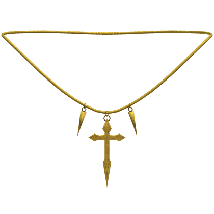 gold vampire hunter cross chain Roblox item