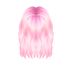 Iridescent Flowy Hair (Pink)