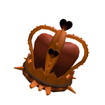 Halloween Orange Spiky Y2K Heart Crown