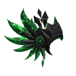 Emerald Crystalline Feather Helm