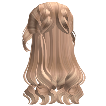 Curly Braided Long Hair (Silky Blonde) Roblox item