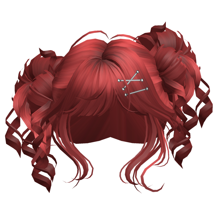 Tilted Elegant Princess Buns (Red)