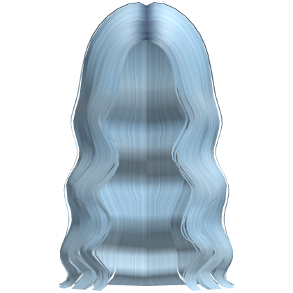 Light Blue Baddie Long Wavy Hair
