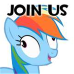Rainbow dash LOVES you .