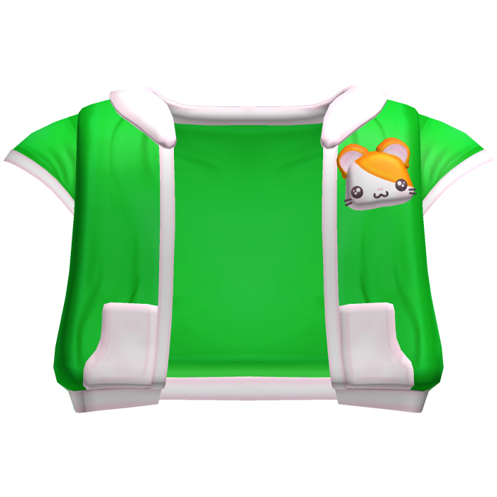 ♡ kawaii hamtaro hamster green tracksuit jacket 
