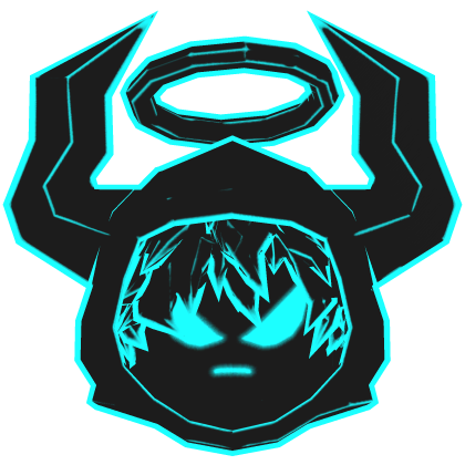 Cartoony Cyan Demon Boy