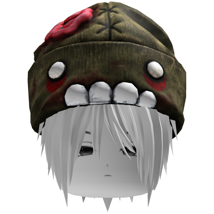 Vkei Moe Messy White Hair W Zombie Beanie & Face🧟