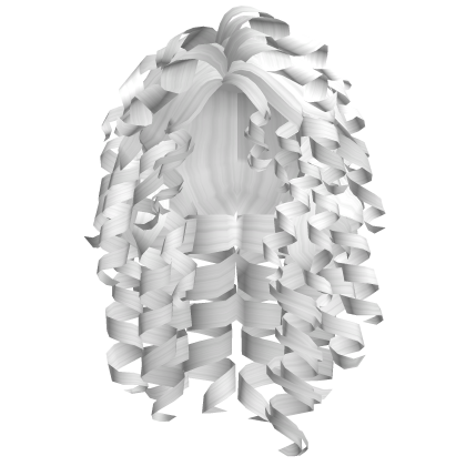 Cute Curly Hair (White) Roblox item