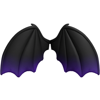 Cute Demon Wings - Black & Purple Roblox item