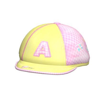 ♡ ꒰ gingham yellow mezzo beret hat ꒱ ♡