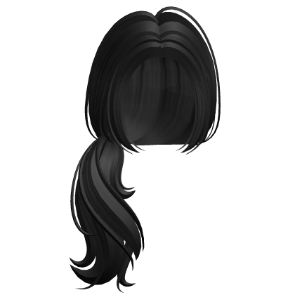 Layered Sleek Tied Hair (Black) Roblox item