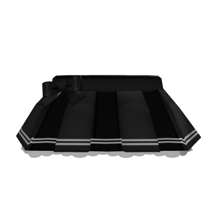 ♡ ꒰ kawaii school girl ruffled skirt (black) ꒱ thumbnail