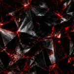 Limited⏳ Red Black Crystal Diamond Aura Background