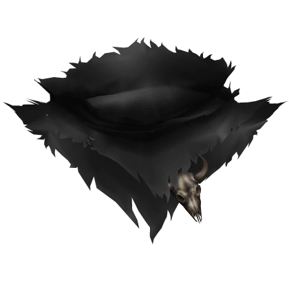 Skeletal Plague - Black Torn Flowing Scarf | Roblox Item - Rolimon's