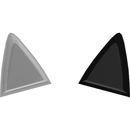 ♡ cute kitty ears recolor in white and black Roblox item
