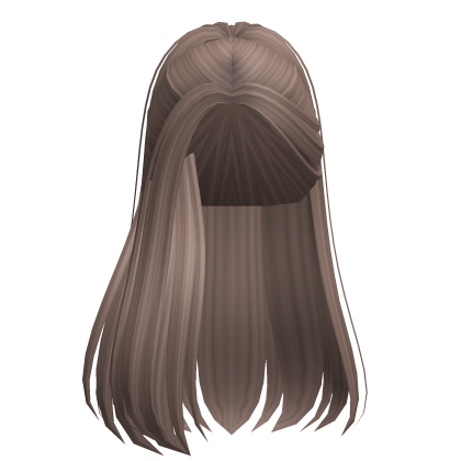 Elegant Model Side Part Ponytail (Milktea)