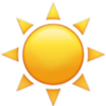 Sun Emoji Apple Roblox decal