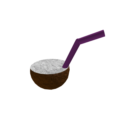 A coconut drink