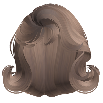 bouncy blowout bob hairstyle in milk tea Roblox item