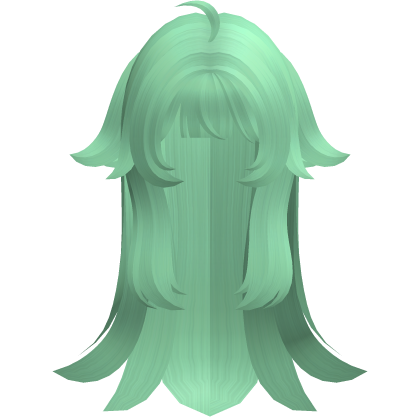 green messy vkei long wispy hair w tufts