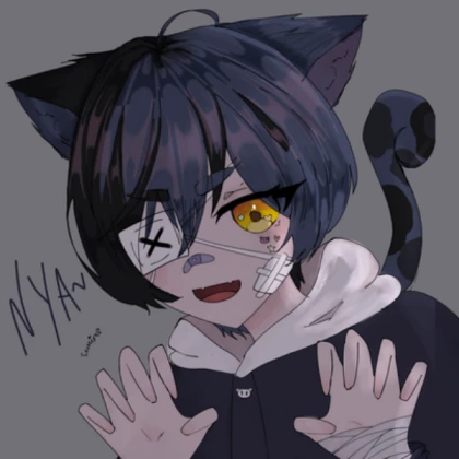 Cat-eared anime portrait