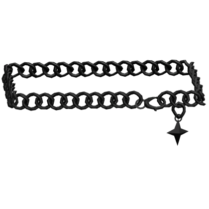 3.0 Black Y2K Emo Goth Waist Chain Belt with Star 