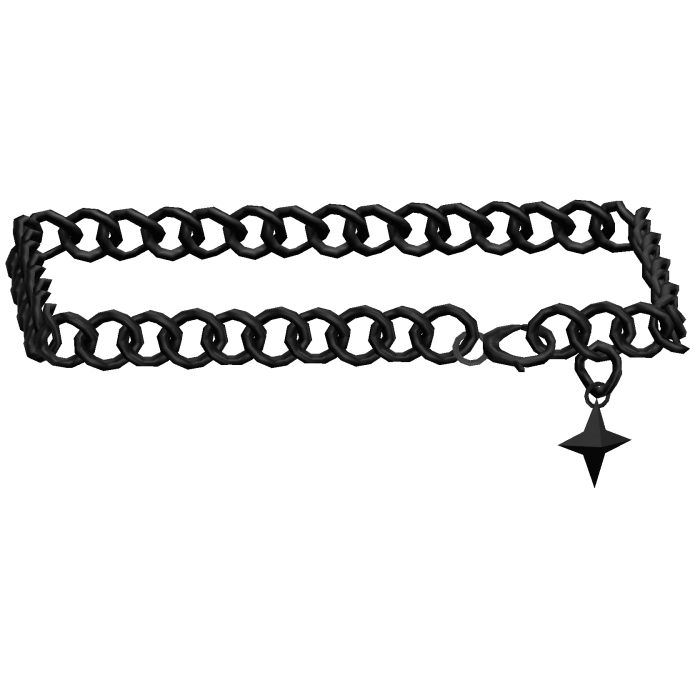 3.0 Black Y2K Emo Goth Waist Chain Belt with Star 