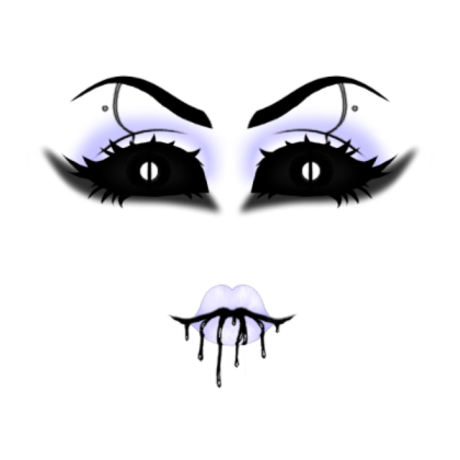 Eerie Makeup™ || Pastel Cyborg Makeup Roblox decal