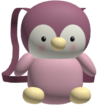 Pink Cute Penguin Plushie Backpack [3.0]