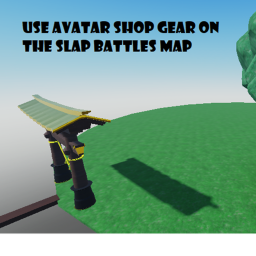 Use Avatar Shop gear on the Slap battles Map icon