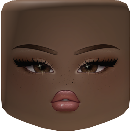 Popular Bad Girl Makeup Face Brown Skin Tone Roblox item