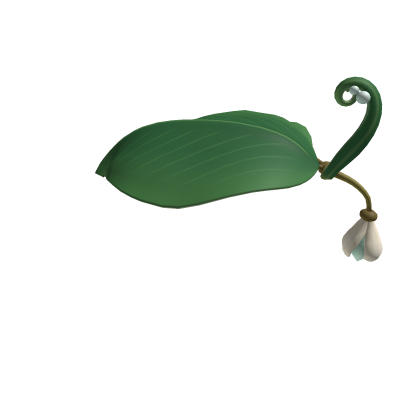 Dark Green LeafFlower Hat
