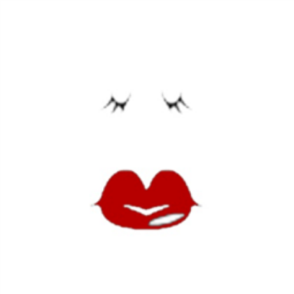 Red lips--ROBLOX face idea Roblox decal