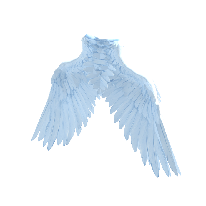 Light Blue Angel Wings [Emissive]