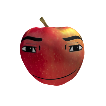 Man Face Apple Head Roblox item