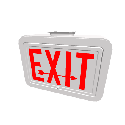 1950s exit sign